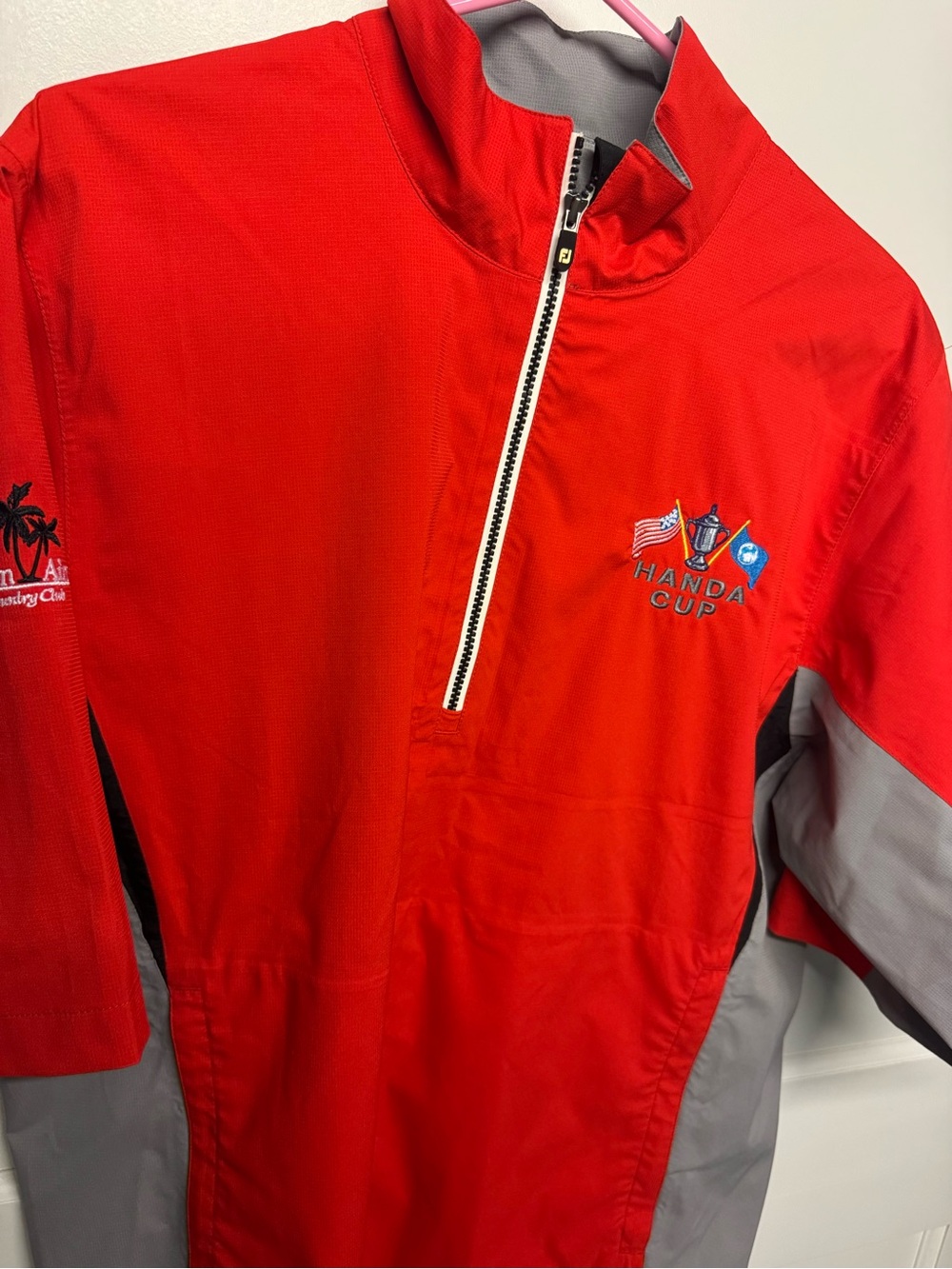 FJ short sleeve rain Quarter-Zip Pullover